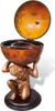 A globe bar stand supported by a statue of Atlas. Voir les images du produit