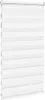 vidaXL Doppelrollo Weiß 85x100 cm Stoffbreite 80,9 cm Produktbild-Vorschau 3