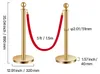 SucceBuy Goldene Personenleitsystem Delstahl Absperrpfosten Produktbild-Vorschau 6