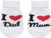 Bawełniane skarpetki niemowlęce New Baby I Love Mum and Dad Podgląd zdjęcia produktu 2