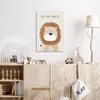 MuchoWow® - Leinwandbilder - Löwe - Beige - Tier - Mutig - Produktbild-Vorschau 4