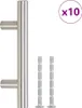 vidaXL Poignées de meubles 10 pcs. argent 64 mm acier Voir les images du produit 1