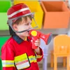 Relaxdays Feuerwehrhelm Kinder, mit Visier, Nackentuch & Produktbild-Vorschau 2