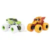 Two monster trucks are displayed against a white background. Voir les images du produit