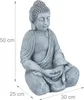 Relaxdays XL Buddha Figur sitzend, 50 cm hoch, Feng Shui, Produktbild-Vorschau 4