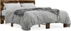 vidaXL Rám postele z kouřového dubu 140x190 cm Materiál na Náhled obrázku produktu 1