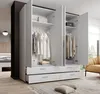 Kleiderschrank "Spazio" in Weiß mit 4 Schubladen und 4 Produktbild-Vorschau 3