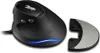 A black vertical mouse and its detachable wrist rest are shown on a white background. Produktbild-Vorschau