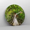 Wanduhr - Rund - Glasuhr - Fußgängerbrücke Wald Abenteuer - Produktbild-Vorschau 4