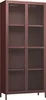 A full-front view of a tall, narrow cabinet with two doors and four shelves. Náhľad obrázku produktu