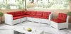 An outdoor patio with a sectional sofa and a coffee table. Produktbild-Vorschau