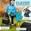 KESSER® Rollator Aluminium faltbar, höhenverstellbar & bis Produktbild-Vorschau 3