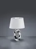 Stolní lampa - Stříbrně šedá - Bílá - Keramika - Látkové Náhled obrázku produktu 2