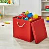 2 Stück Rot Faltbox 30 x 30 x 30 cm Aufbewahrungsbox Produktbild-Vorschau 5