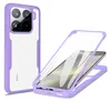 A phone case and a phone with a case are shown against a white background. Produktbild-Vorschau