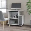 vidaXL Schreibtisch Weiß 80x50x75 cm Holzwerkstoff Produktbild-Vorschau 2