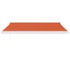 Markise Einziehbar Orange und Braun 3x2,5 m Stoff und Produktbild-Vorschau 3