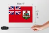 Holzschild Flagge Bermudas 18x12cm Flag of Bermuda Produktbild-Vorschau 6
