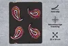 MuchoWow® Mauspad Mousepad Retro - Kopftuch - Muster 19x23 Produktbild-Vorschau 2