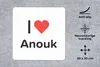 MuchoWow® Mauspad Mousepad Ich liebe - Anouk - Mädchen Produktbild-Vorschau 2