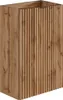 Handwaschbeckenschrank geriffelt - Tür wendbar - Holzfarben Produktbild-Vorschau 4