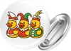 Huuraa Button Quietscheente Dreigestirn Gummiente Karneval Produktbild-Vorschau 1