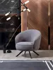 Sessel Luxus Einsitzer Couch Textil Sofa Polster Möbel Grau Produktbild-Vorschau 2