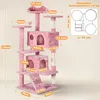 Yaheetech Kratzbaum Kletterbaum 139 cm H, Katzenbaum mit 3 Produktbild-Vorschau 7