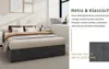 Sweiko Modern minimalist bed frame, 140x200CM, gray, Dutch Produktbild-Vorschau 2