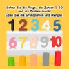 6 in 1 Montessori Puzzle Spielzeug, pädagogische Blöcke Produktbild-Vorschau 2