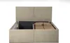 Polsterbett Milano Beige 180 x 200 x 40 cm Stauraum Ohne Produktbild-Vorschau 2