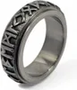 Anti Stress Ring Runen Zeichen drehbar silber US 11 Produktbild-Vorschau 1