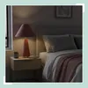 Lampada da tavolo Relaxdays, paralume in velluto e base in Anteprima dell’immagine prodotto 3