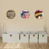 Hausleben, lot de 5 boîtes de rangement en tissu – Boîtes Voir les images du produit 2