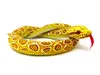A plush toy snake coiled on a white background. Produktbild-Vorschau