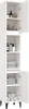 vidaXL Badschrank Weiß 30x30x190 cm Holzwerkstoff Produktbild-Vorschau 3