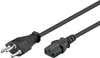 Kaltgerätekabel Schweiz, 1,8 m, Schwarz, (3\*0,75 mm²) Produktbild-Vorschau 3