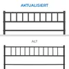 Comparison of an updated and an old version of a metal bed frame. Podgląd zdjęcia produktu