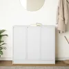 vidaXL Sideboard Weiß 85x34x76 cm Holzwerkstoff Produktbild-Vorschau 3