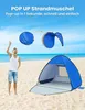 Strandmuschel, Pop Up Strandzelt, Sonnenzelt, UV Schutz Produktbild-Vorschau 2