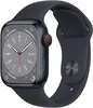 Apple Watch 8 Cell 41mm Alu Midnight/Midnight Sport Band Produktbild-Vorschau 1