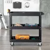 Werkzeugwagen 3-stufig mit 4 Rollen, Stahl, Schwarz, Produktbild-Vorschau 7