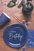 5 Elegant Blue 50th Birthday Spiralhänger Produktbild-Vorschau 2