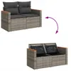 VidaXL 366144, 2 Sitz(e), Dunkles Grau, 110 kg, 1240 mm, Produktbild-Vorschau 7