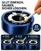 3x Aschenbecher Gluttöter Wind Balkon Bistro Rund Glut Produktbild-Vorschau 2