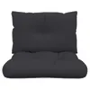 A dark gray pallet cushion set against a white background. Produktbild-Vorschau