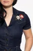 Queen Kerosin Swing Damen Jeanskleid Grösse: L Produktbild-Vorschau 6