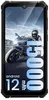 A smartphone with a motorcycle rider on the screen, displaying battery and Android version. Produktbild-Vorschau