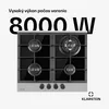 Klarstein Plynový sporák, 4 horáky, 8 kW vstavaný plynový Náhľad obrázku produktu 2