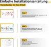 Instructional steps for installing printer cartridges. Produktbild-Vorschau